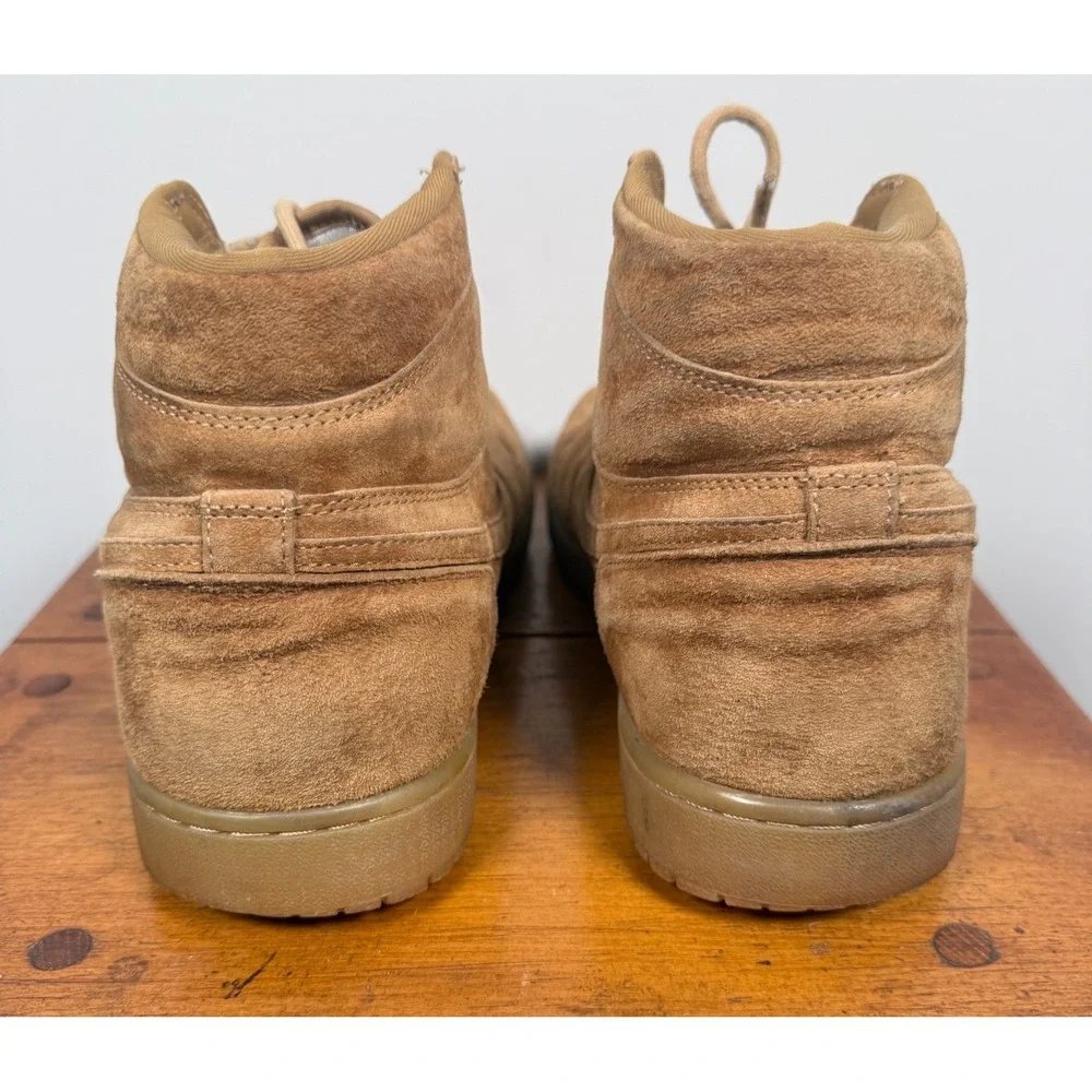 Nike Air Jordan 1 Retro High OG Wheat Brown Suede Leather Sneakers Mens - 13